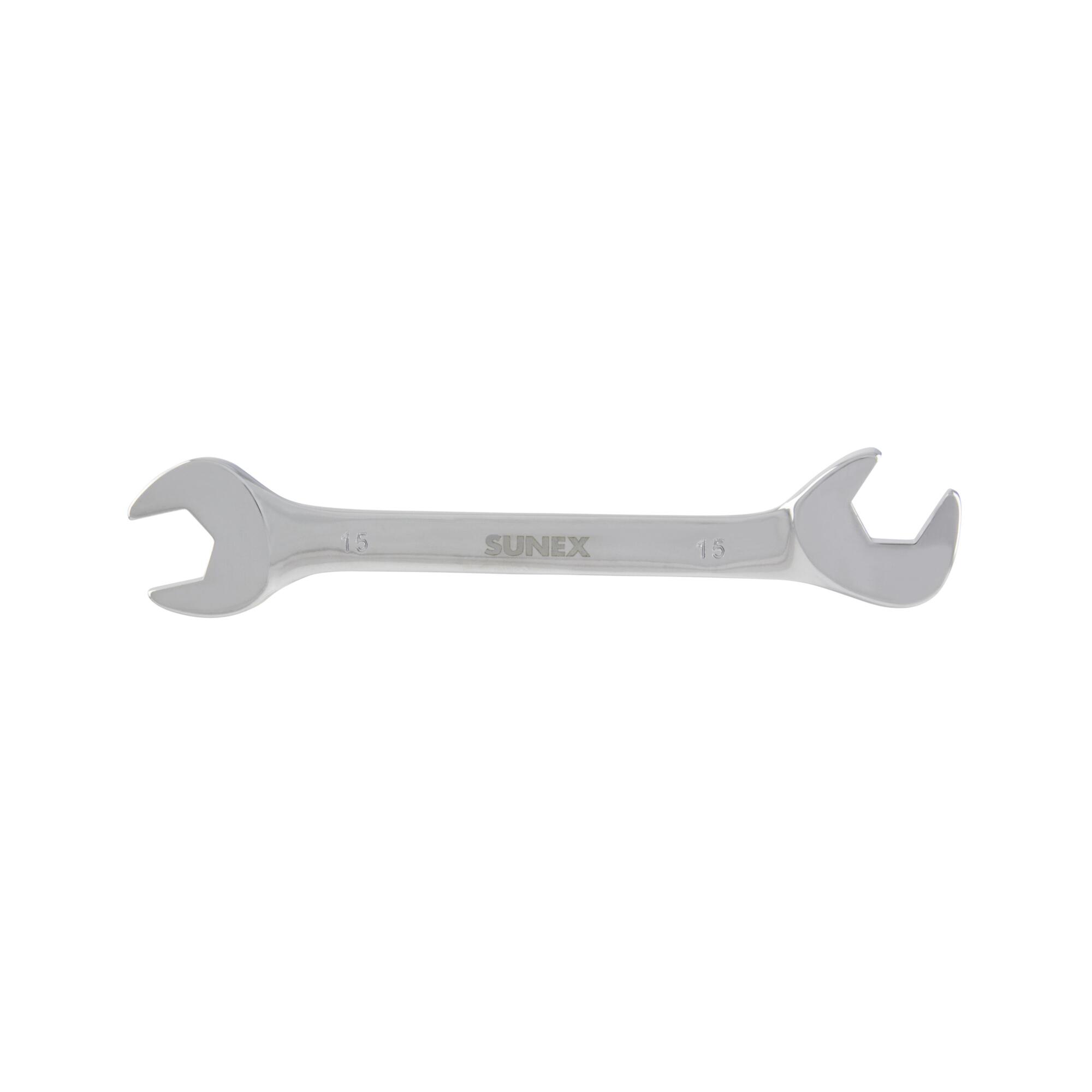 Sunex Tools Full Polish Angled Head Wrench — 15mm, Model# 991410MA